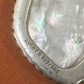 Preowned James Avery RETIRED Alessandra  Mother Of Pearl MOP 14k Gold & Silver Pendant