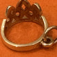 Preowned James Avery Retired 14k Gold Tiera  Princess Crown Charm w/ Box and Pouch