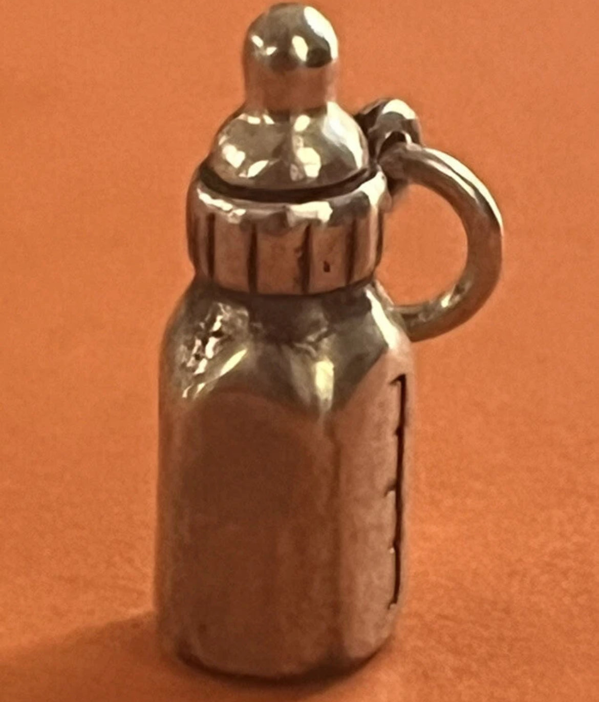 Preowned James Avery Retired Sterling Silver 3D Baby Bottle Charm