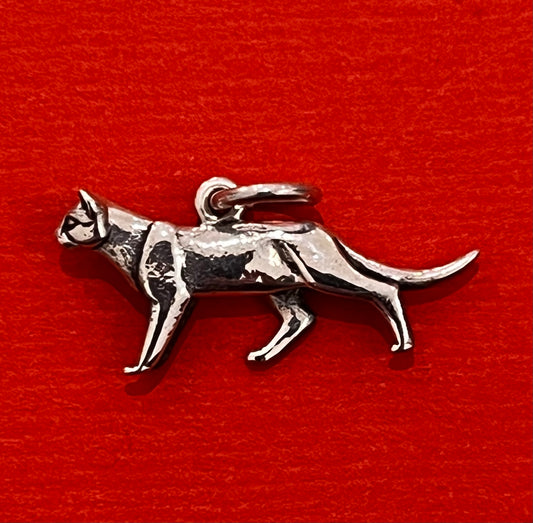 Preowned James Avery Retired Sterling Silver Strutting Cat Charm