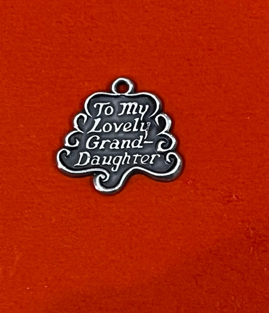 Preowned James Avery Retired To My Lovely Granddaughter Charm