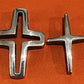 Preowned James Avery Retired HTF Sterling Silver Matrimony Open Center Cross Pendant