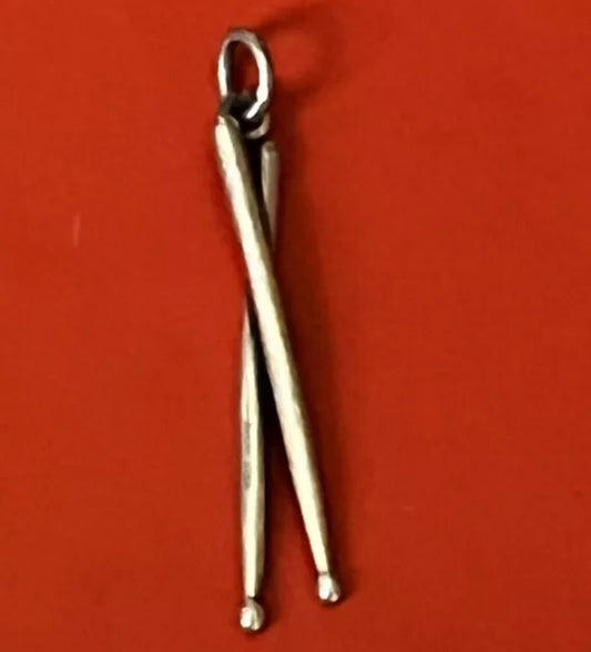 Preowned James Avery Retired Sterling Silver Drumsticks Charm