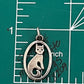 Preowned James Avery Retired Sterling Silver Oval Cat Charm