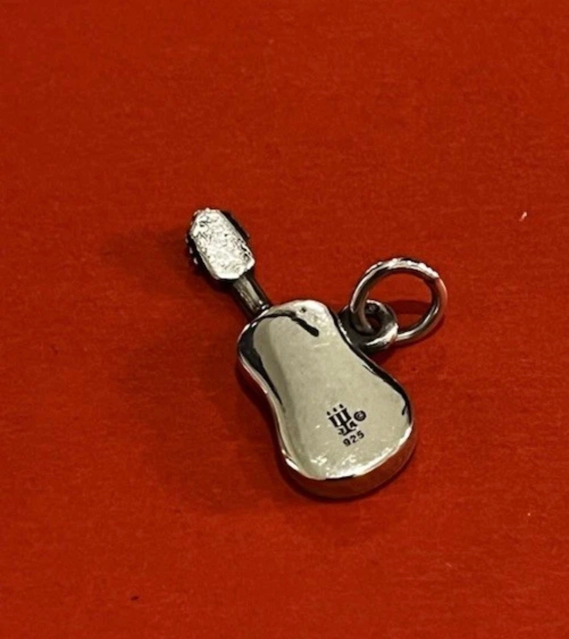 Preowned James Avery Retired Sterling Silver Guitar Charm