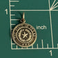 Preowned James Avery Retired HTF Silver Texas State Seal With Three Stars Charm