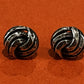 Preowned James Avery Retired Sterling Silver Hammered Lovers Knot Studs