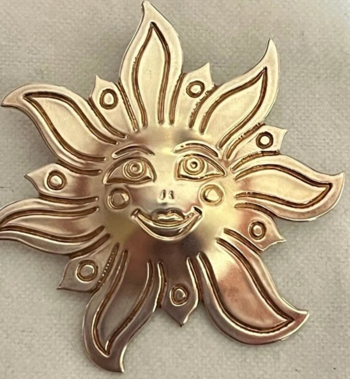 Preowned James Avery Retired RARE 14k Gold and Silver Sun Pendant