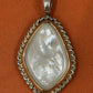 Preowned James Avery RETIRED Alessandra  Mother Of Pearl MOP 14k Gold & Silver Pendant