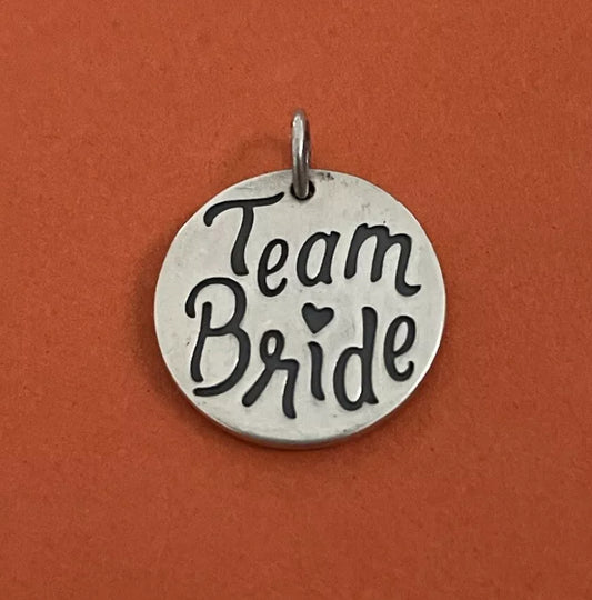 Preowned James Avery Silver Retired “Team Bride” Charm