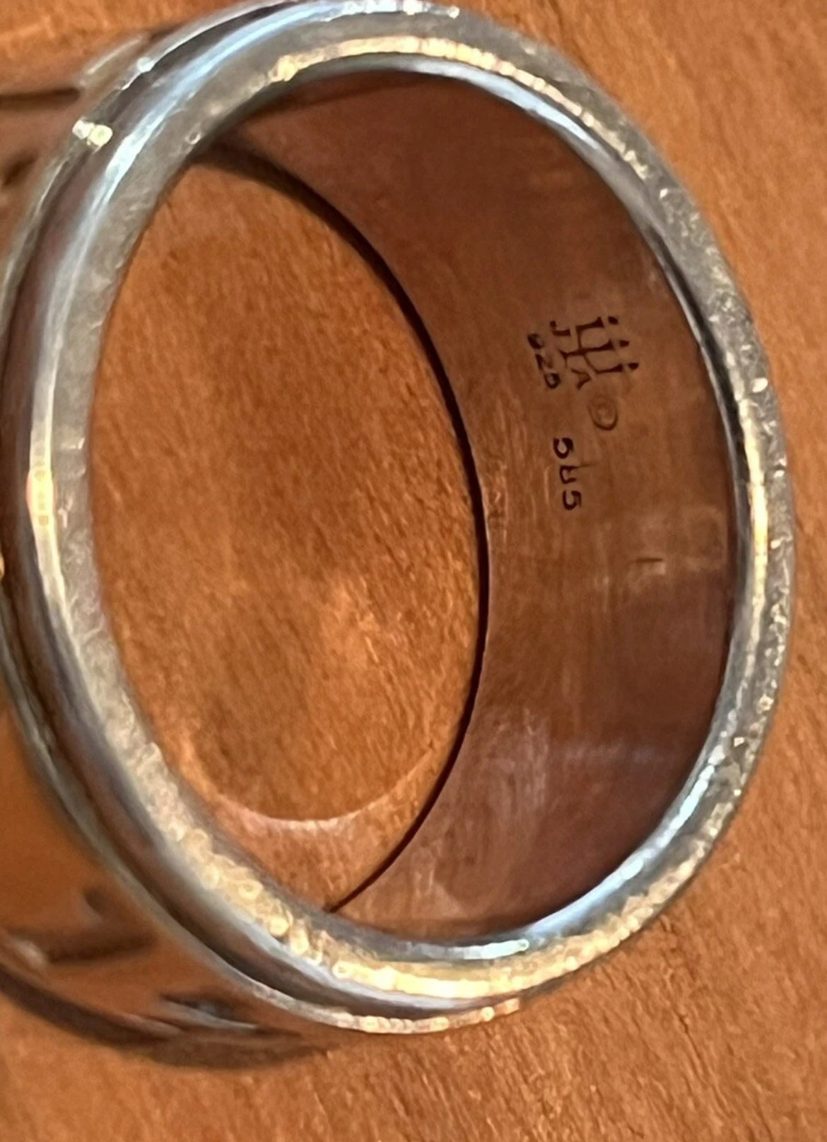Preowned James Avery Retired Gold and Silver Song of Solomon Ring Size 5.5