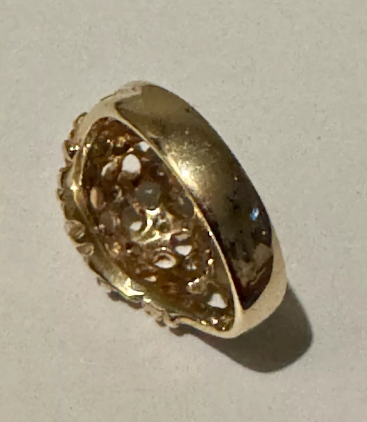 Preowned James Avery Retired RARE 14k Gold Small Daisy Diamond Ring Size 7.5 (.33 tcw)