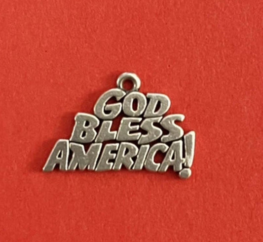 Preowned James Avery Retired Sterling Silver God Bless America Charm