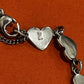 Preowned James Avery Retired Sterling Silver Heart Link Bracelet