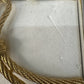 Preowned Vintage New in Box Signed Christian Dior Gold Tone Textured Rope Knot Brooch Pin