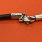 Preowned James Avery Retired Leather And Silver Ichthus On Cord 16”
