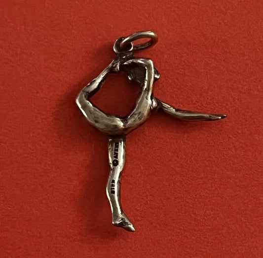 Preowned James Avery Retired Silver Gymnast Charm