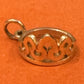 Preowned James Avery Retired 14k Gold Tiera  Princess Crown Charm w/ Box and Pouch