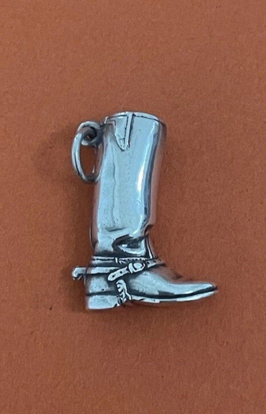Preowned James Avery RARE HTF Texas A&M Aggies Cadet A and M Silver Boot Charm