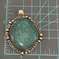 AUTHENTIC SIGNED Native American L L Lee Silver Turquoise Marbled Matrix Pendant