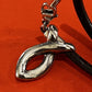 Preowned James Avery Retired Leather And Silver Ichthus On Cord 16”