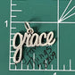 Preowned James Avery Retired Grace Script Charm