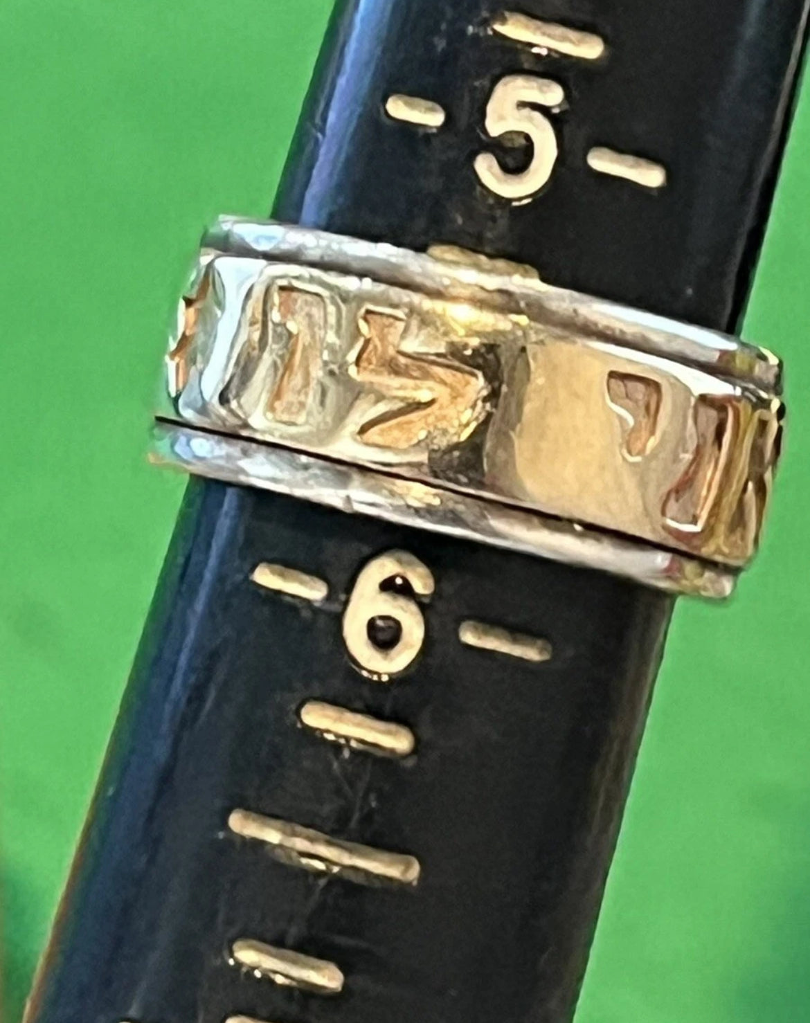 Preowned James Avery Retired Gold and Silver Song of Solomon Ring Size 5.5