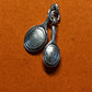 Preowned James Avery Retired Silver Brush And Mirror Charm Excellent Condition!
