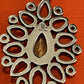 Preowned James Avery Retired 14k Gold & Sterling Silver Open Lattice Pendant