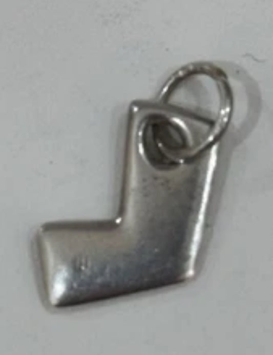 Preowned James Avery Retired Silver Puffy Letter L Charm or Pendant