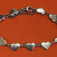 Preowned James Avery Retired Sterling Silver Heart Link Bracelet