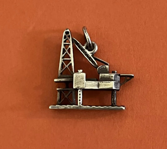 Preowned James Avery Retired Sterling Silver Oil Rig Charm