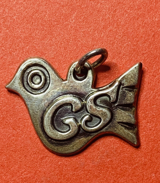Preowned James Avery Retired Silver Girl Scout Cookies Bird Charm