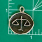 Pre Owned James Avery Retired RARE Abstract LIBRA Zodiac Silver Charm or Pendant 1”