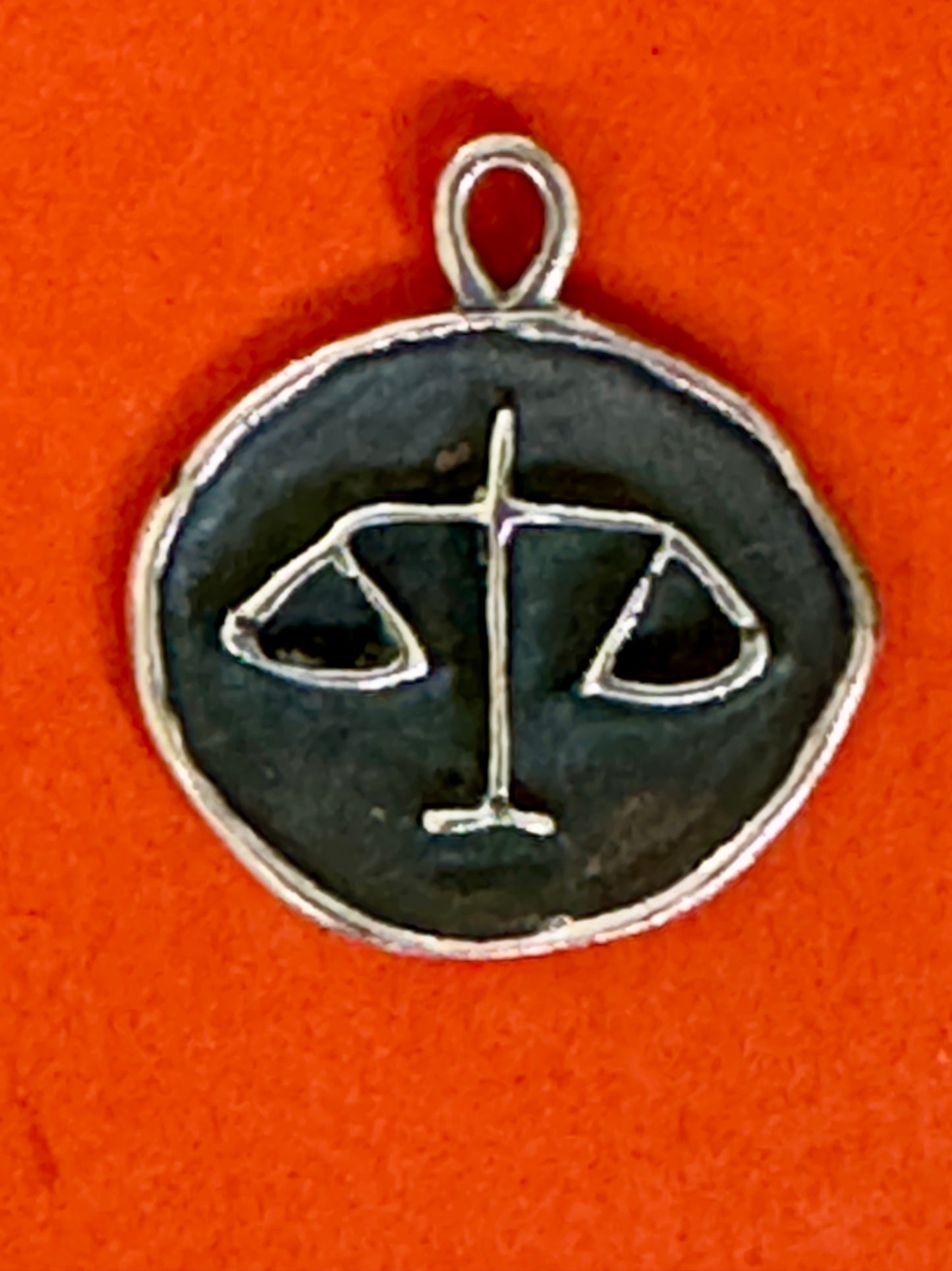 Pre Owned James Avery Retired RARE Abstract LIBRA Zodiac Silver Charm or Pendant 1”