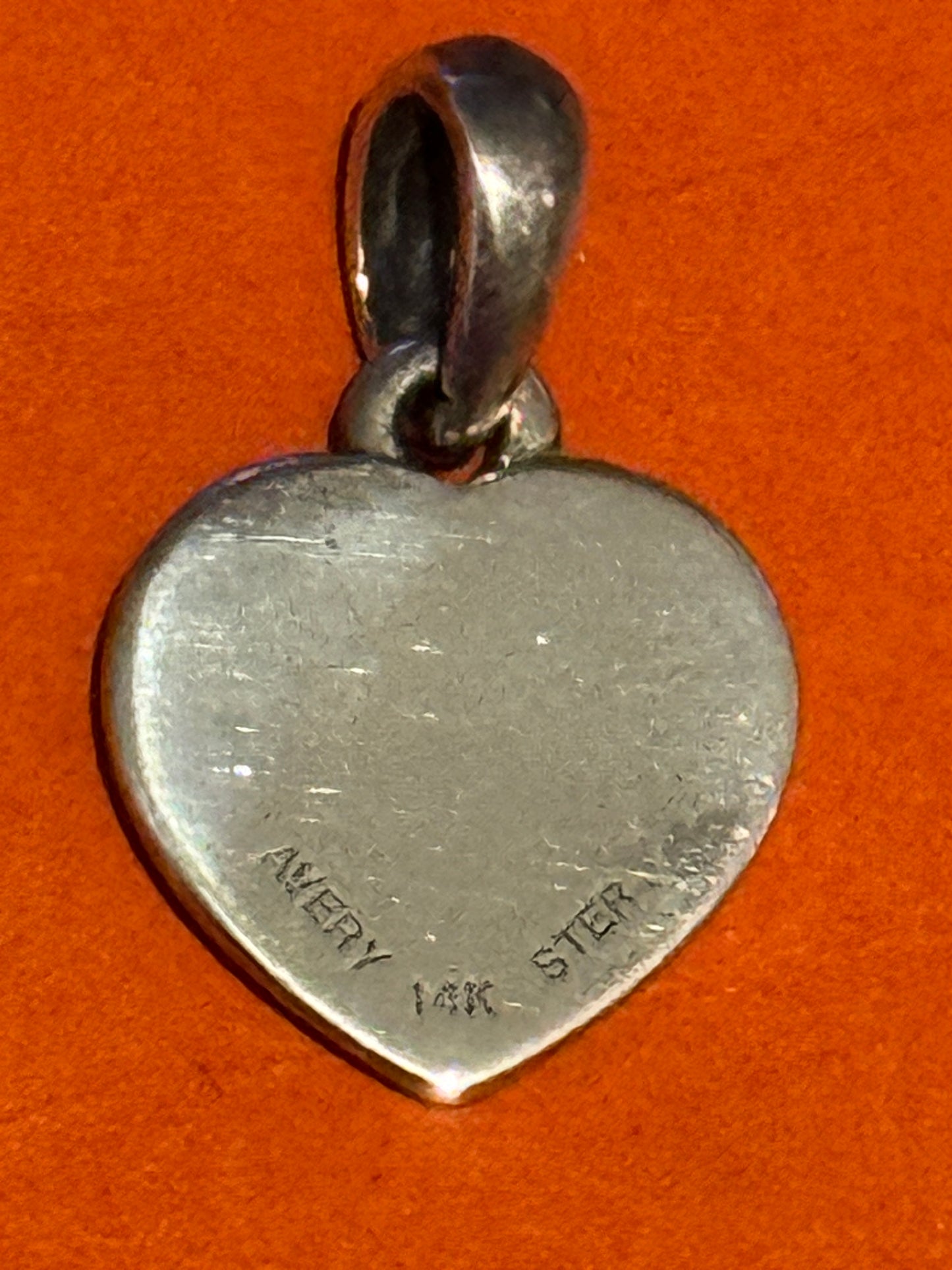 Pre Owned James Avery 14k Gold and Silver True Heart Pendant