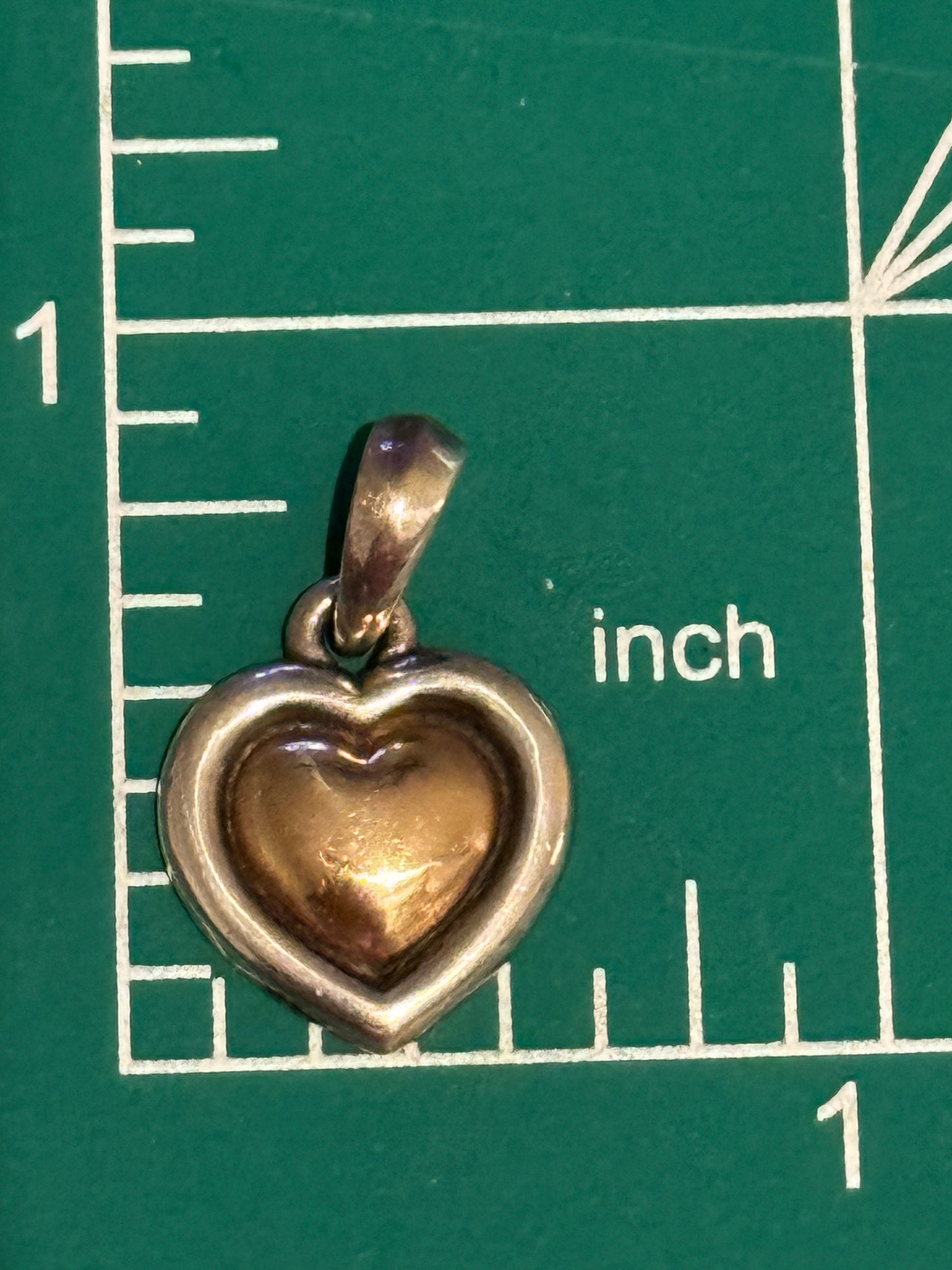 Pre Owned James Avery 14k Gold and Silver True Heart Pendant