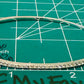Pre Owned Sterling Silver 925 XO Diamond Pave Half Tennis Hinged Bangle Bracelet