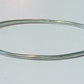 Pre Owned Sterling Silver 925 XO Diamond Pave Half Tennis Hinged Bangle Bracelet