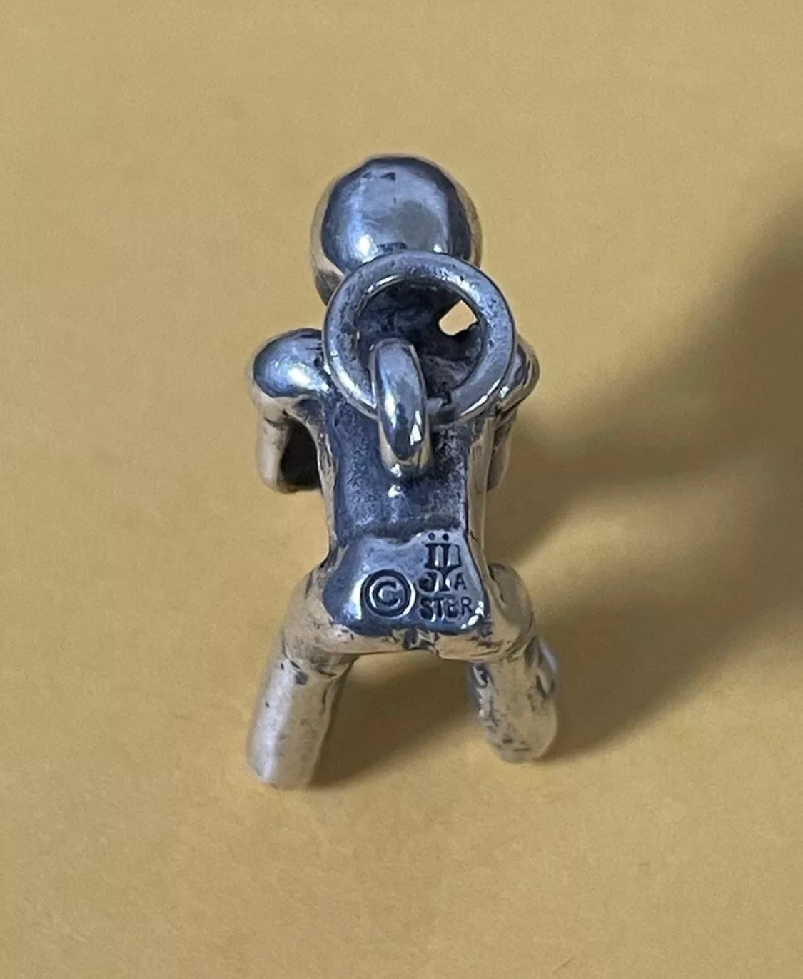 Pre Owned James Avery Retired RARE Silver 3D Football Player Charm