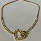 Brand New Swarovski Crystal Lovely bracelet Heart, White, Gold-Tone Plated