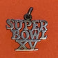 Pre Owned James Avery Retired RARE 1981 Super Bowl XV Raiders  vs Eagles Silver Charm