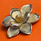 Pre Owned James Avery Retired 14k Gold And Silver Magnolia Blossom Flower Pendant