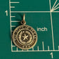 Pre Owned James Avery Retired HTF Silver Texas State Seal with Three Stars Charm