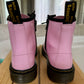 Pre Owned Dr Martens Girls DOC MARTENS Air Wair Sole Bouncing PINK Patent Leather Boots Size 2 EUC