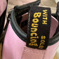 Pre Owned Dr Martens Girls DOC MARTENS Air Wair Sole Bouncing PINK Patent Leather Boots Size 2 EUC