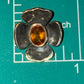 Pre Owned James Avery Retired Silver Citrine Flower Pendant