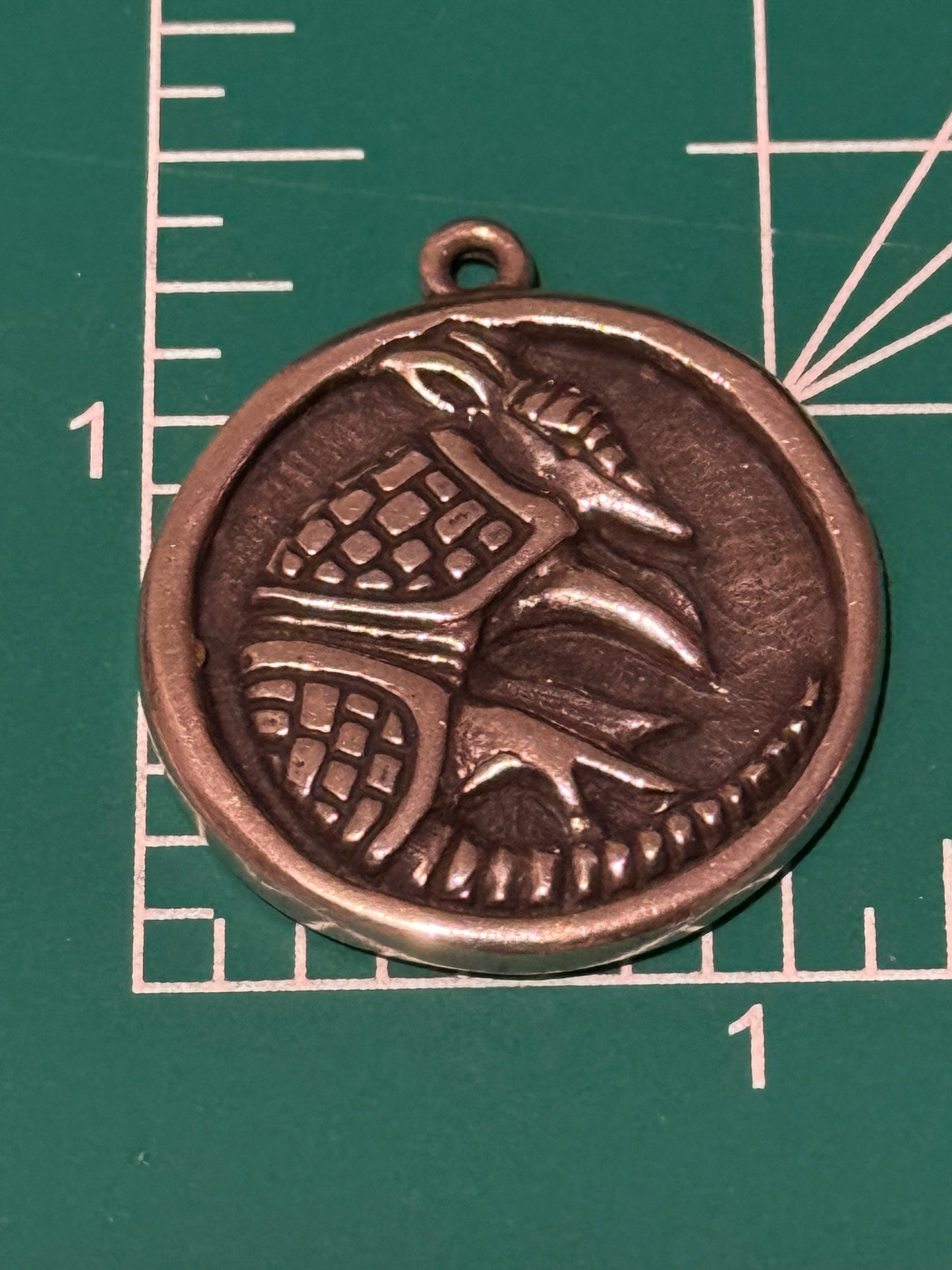 Pre Owned James Avery Retired Silver Armadillo Medallion Pendant