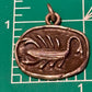 Pre Owned Vintage James Avery Retired RARE Silver Abstract Scorpio Zodiac Pendant Hard to Find!