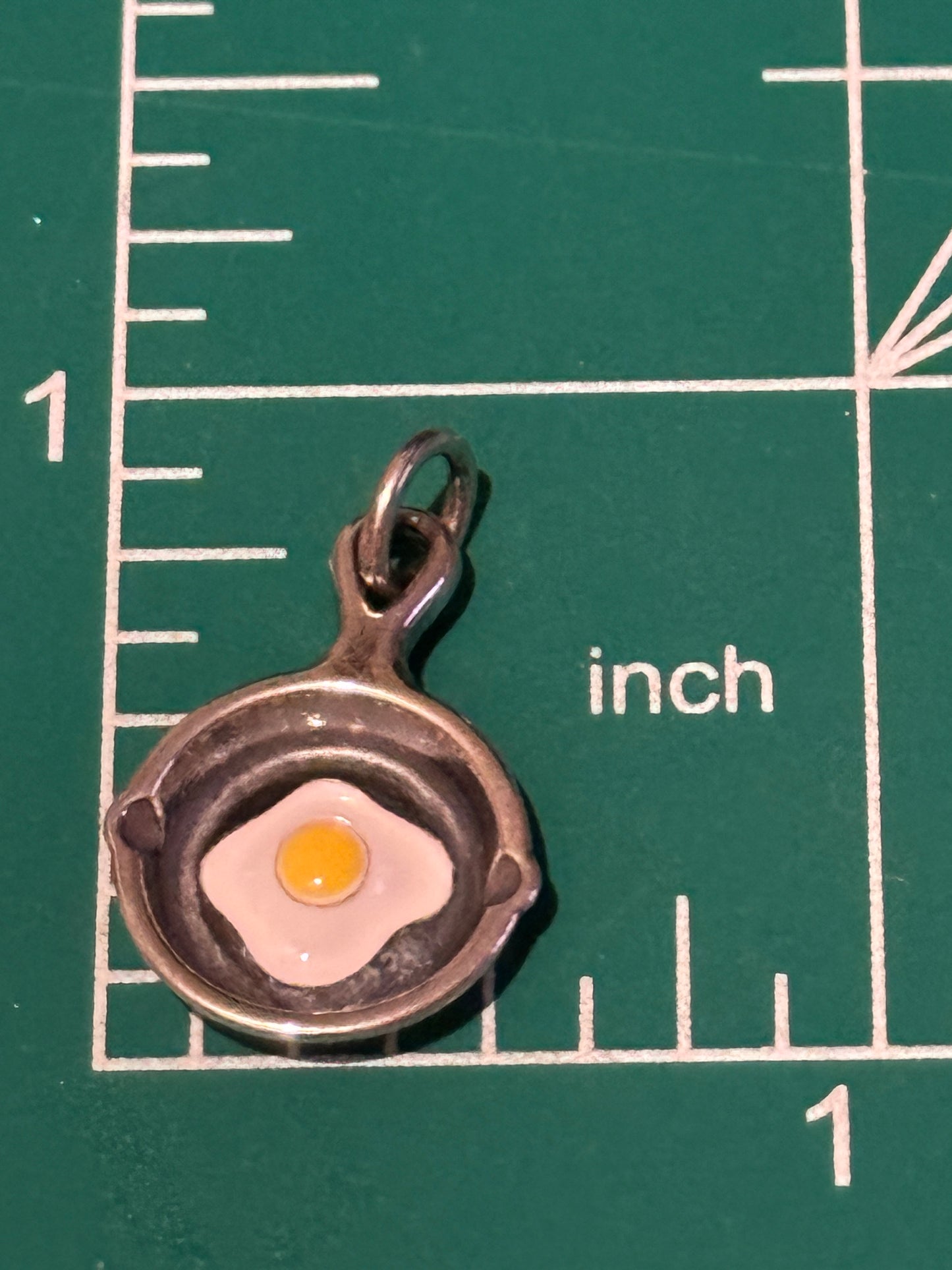 Brand New Brand New James Avery Retired Silver Sunny Side Egg Enamel Egg Charm